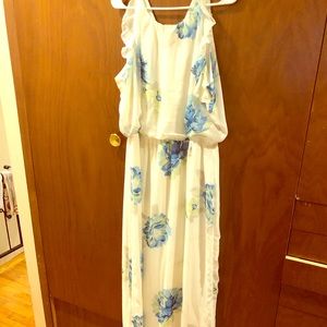 White Maxi with flowers